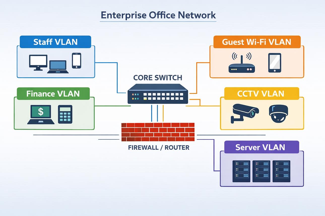 VLAN چیست و چه نقشی در امنیت شبکه دارد؟